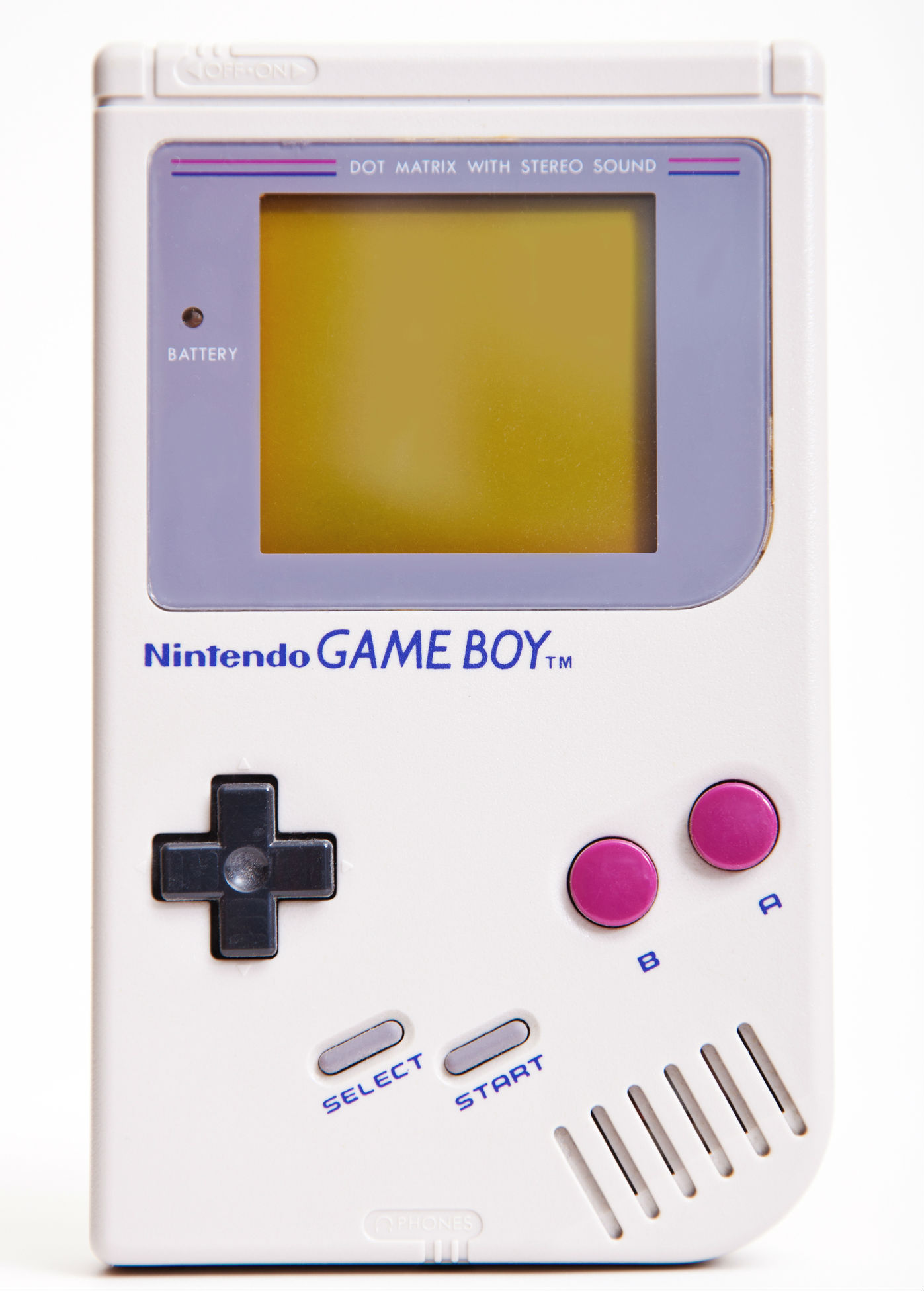 Early iteration of the iconic Nintendo Gameboy