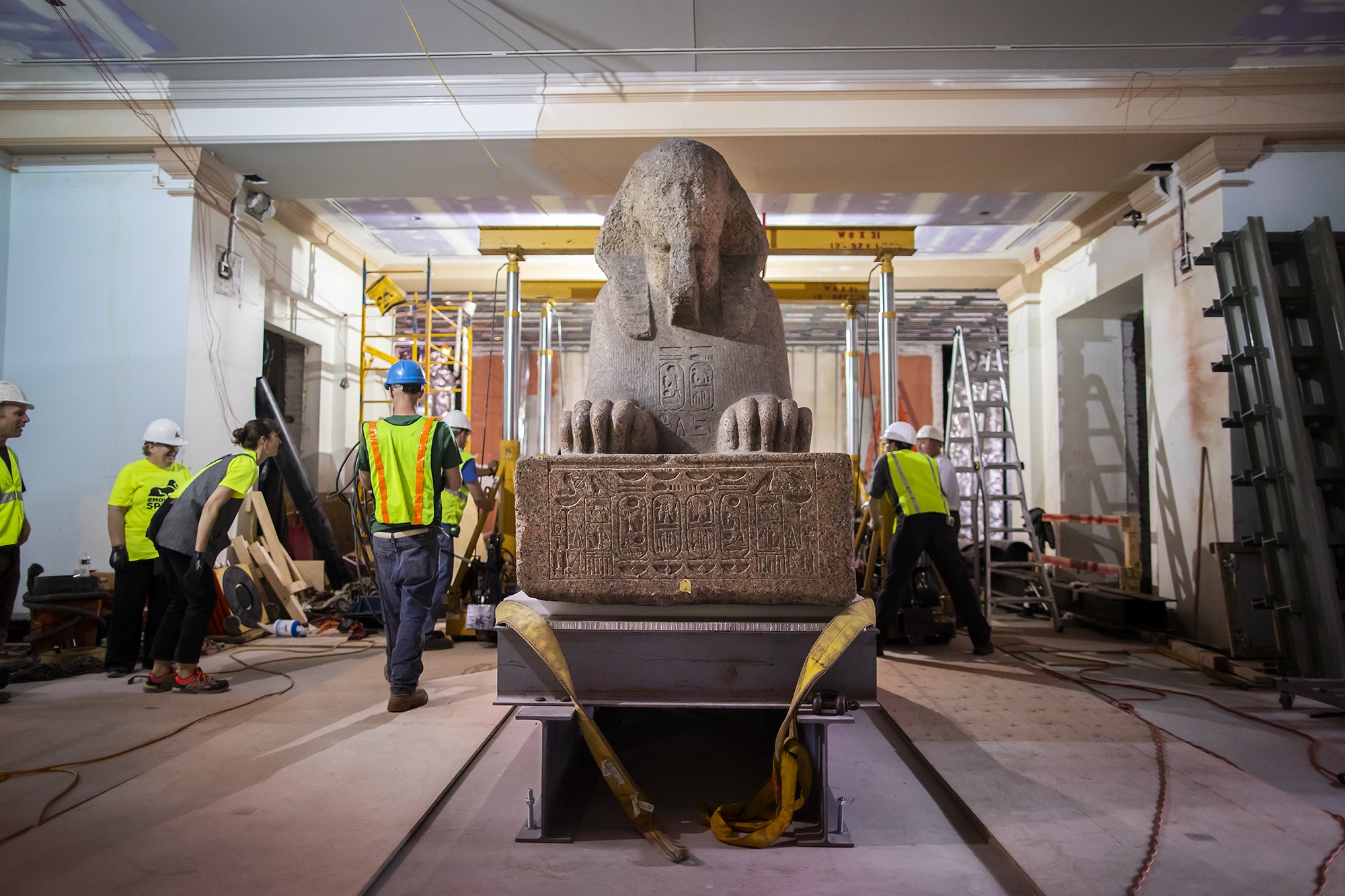 final position of the museum sphinx