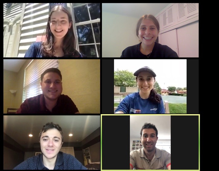 screenshot of zoom call of Wharton school team on the project