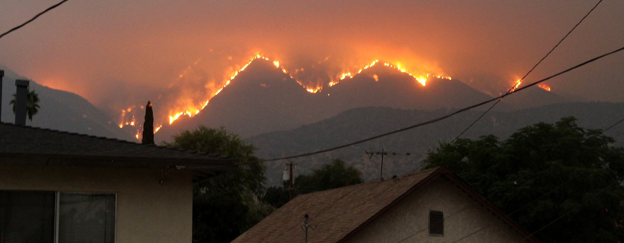 los angeles fires on bobcat mountain
