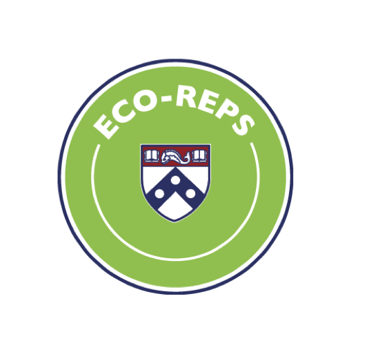 A green circle with the Penn logo and the word "Eco-Reps" across the top. 