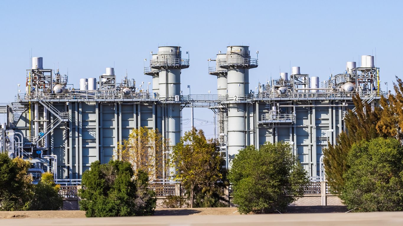 natural Gas-Fired, Combined-Cycle Power Plant equipped with emissions control technology