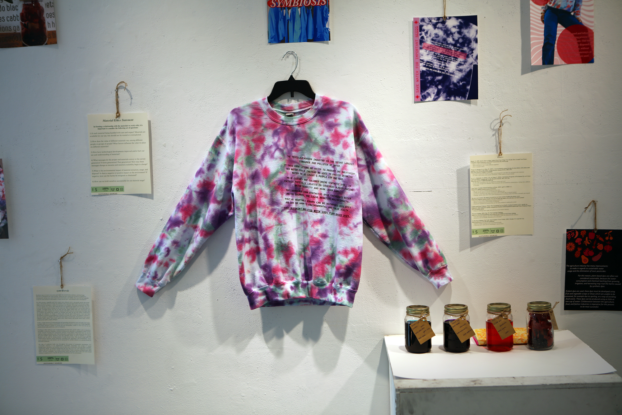 textile display artwork