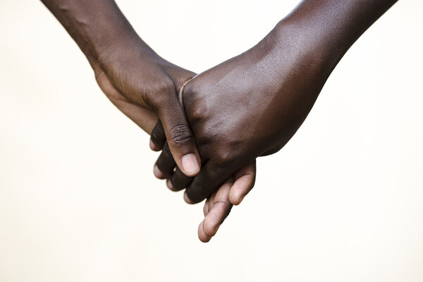  Stock image of holding hands