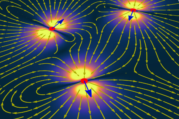 a diagram of flow fields generated molecular motors