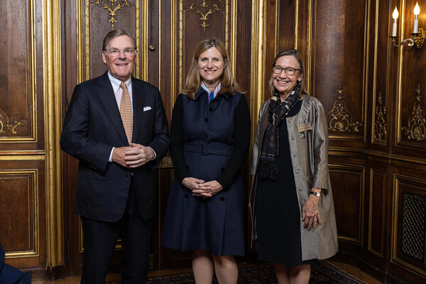 Harold McGraw, Liz Magill, and Pam Grossman.