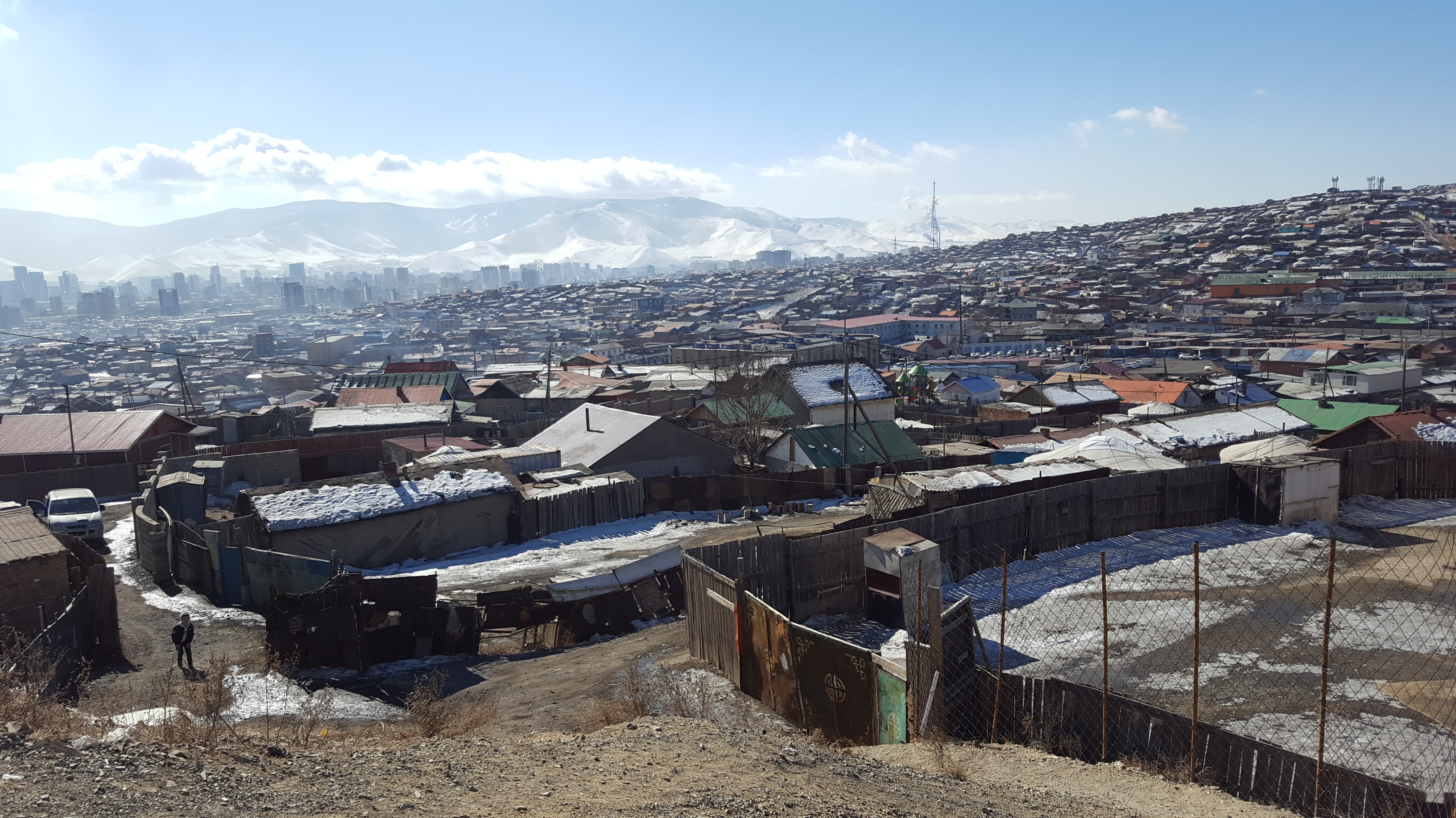 A view of the ger district in Ulaanbaatar, Mongolia’s capital.