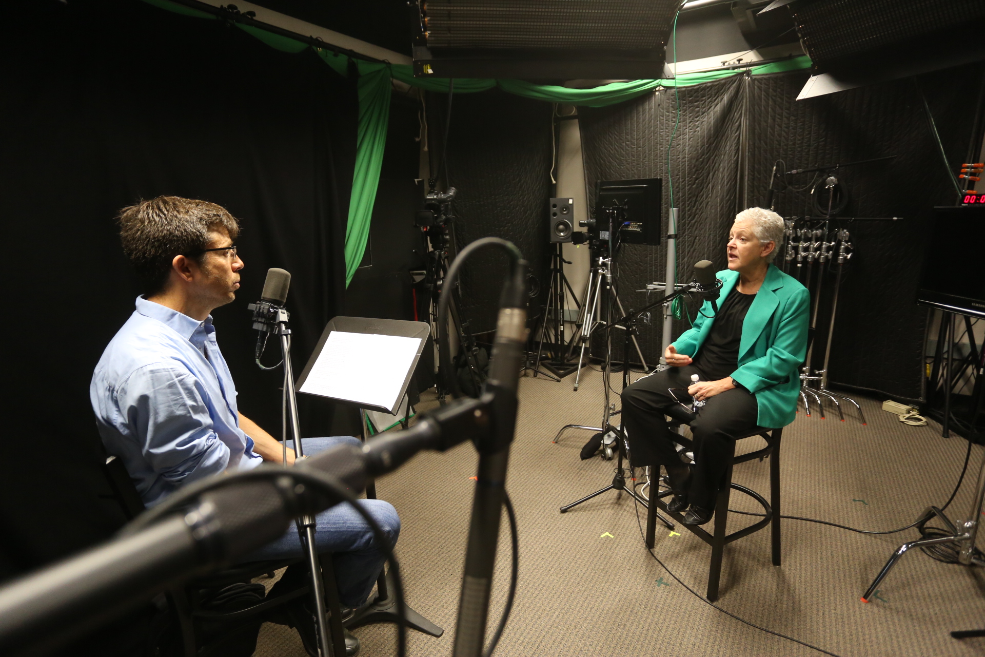 Former EPA administrator Gina McCarthy talks with "Energy Policy Now" producer Andy Stone. 