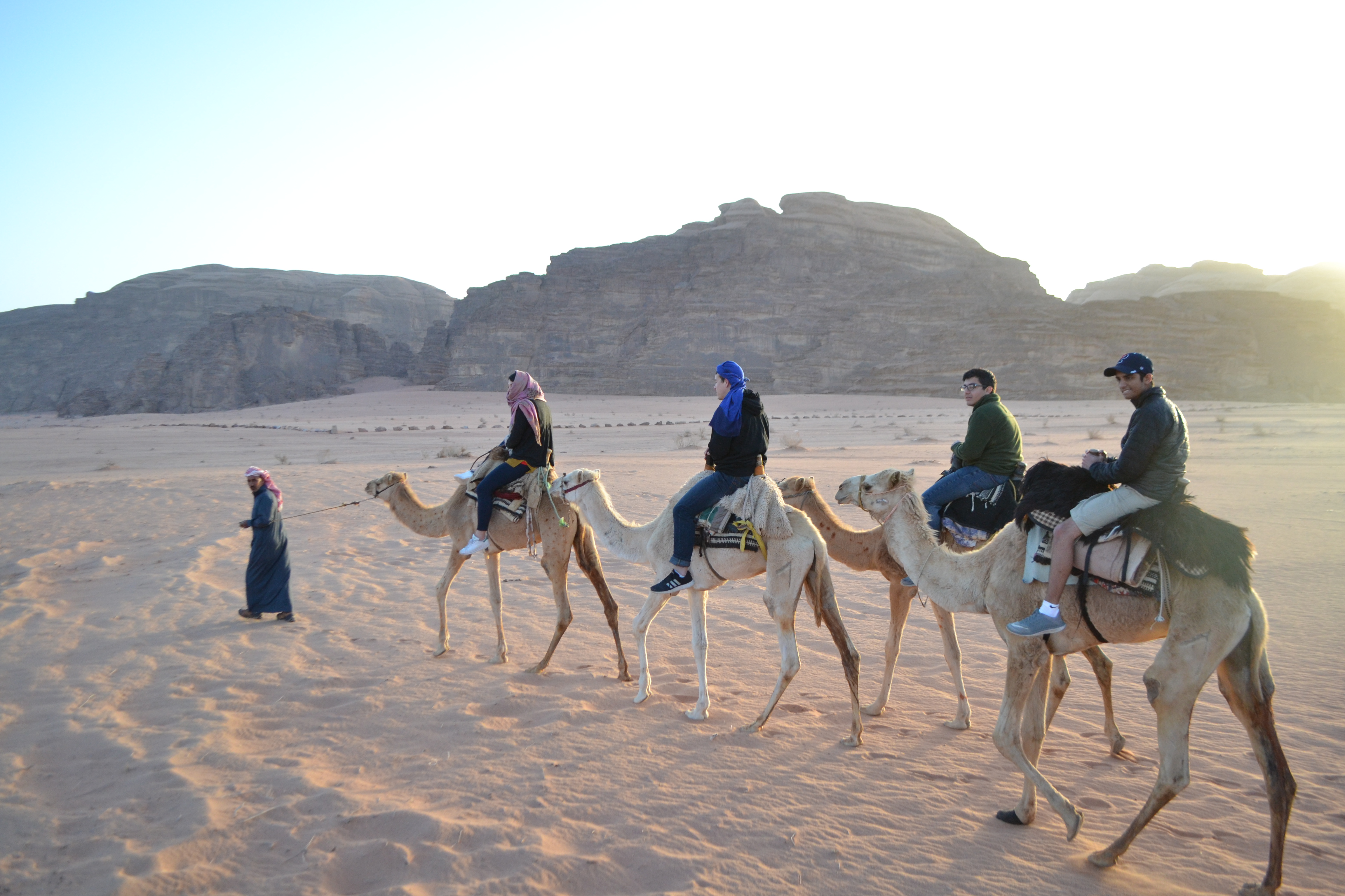 Camel ride in Jordan