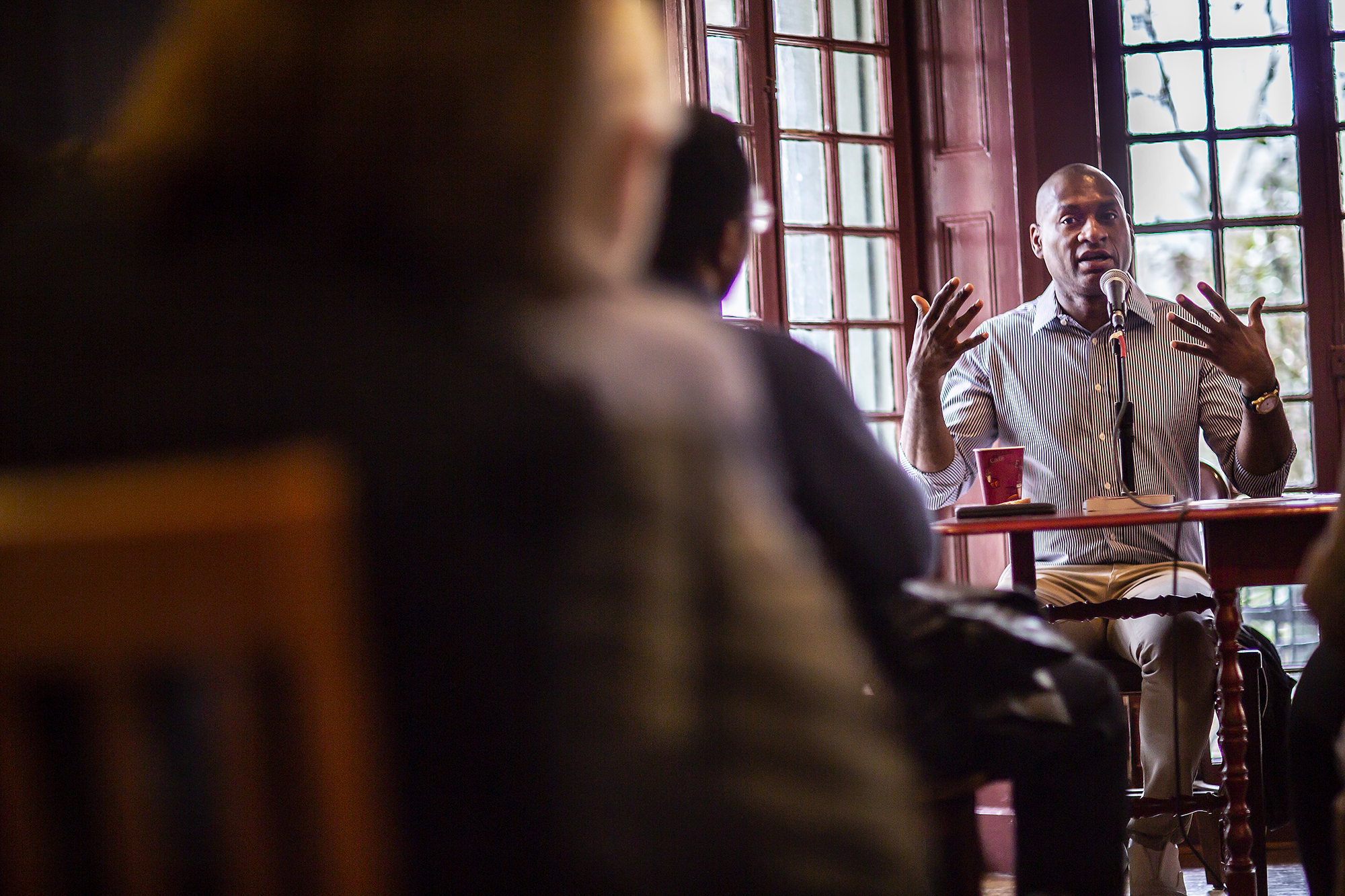 New York Times columnist Charles Blow at Kelly Writers House.