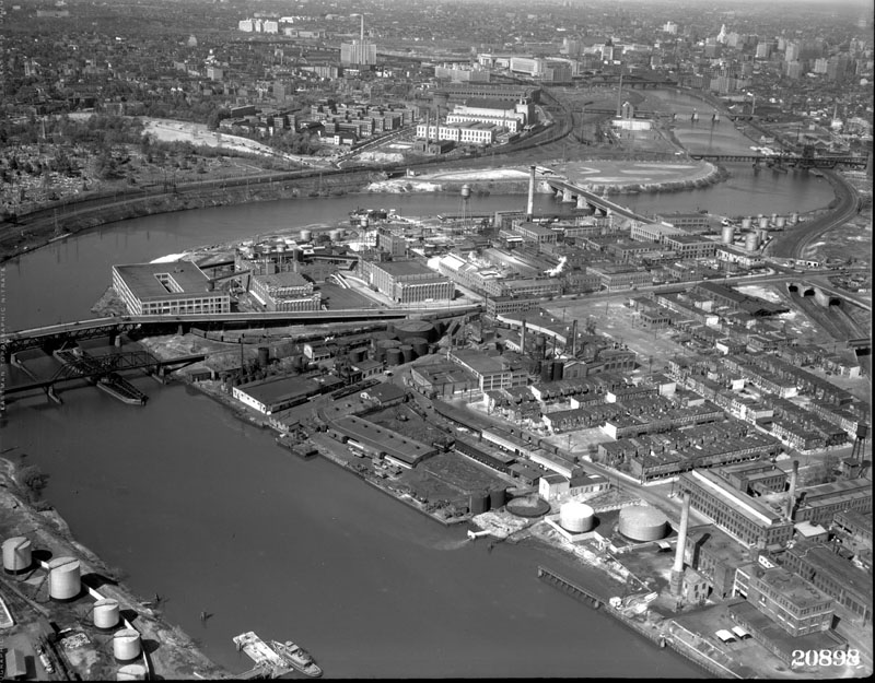 Aerial view of the DuPont site