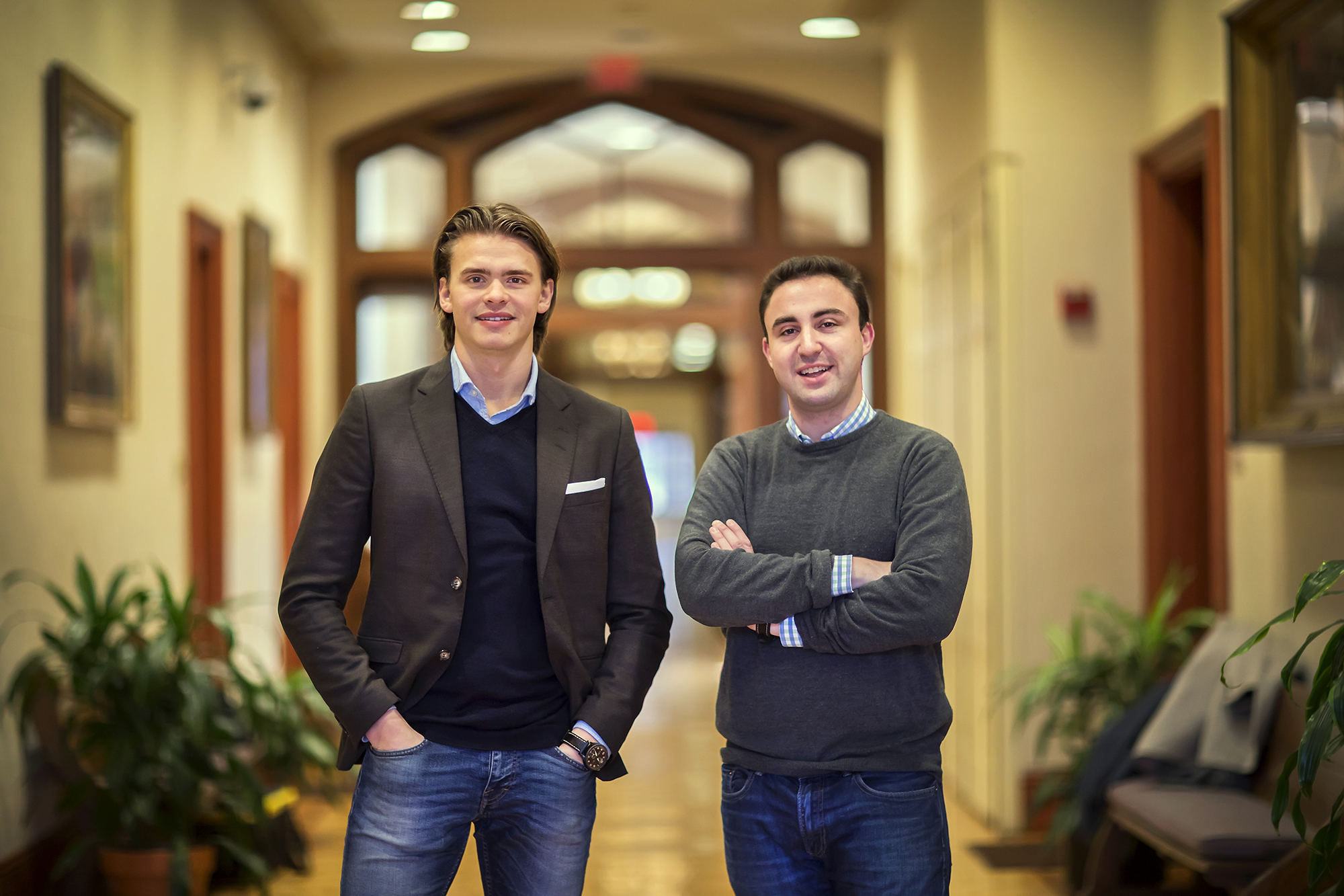 Tobias Nasgarde (left) and Garrett Meccariello, graduate students in the University of Pennsylvania’s Master of Behavioral and Decision Sciences program at Penn. 