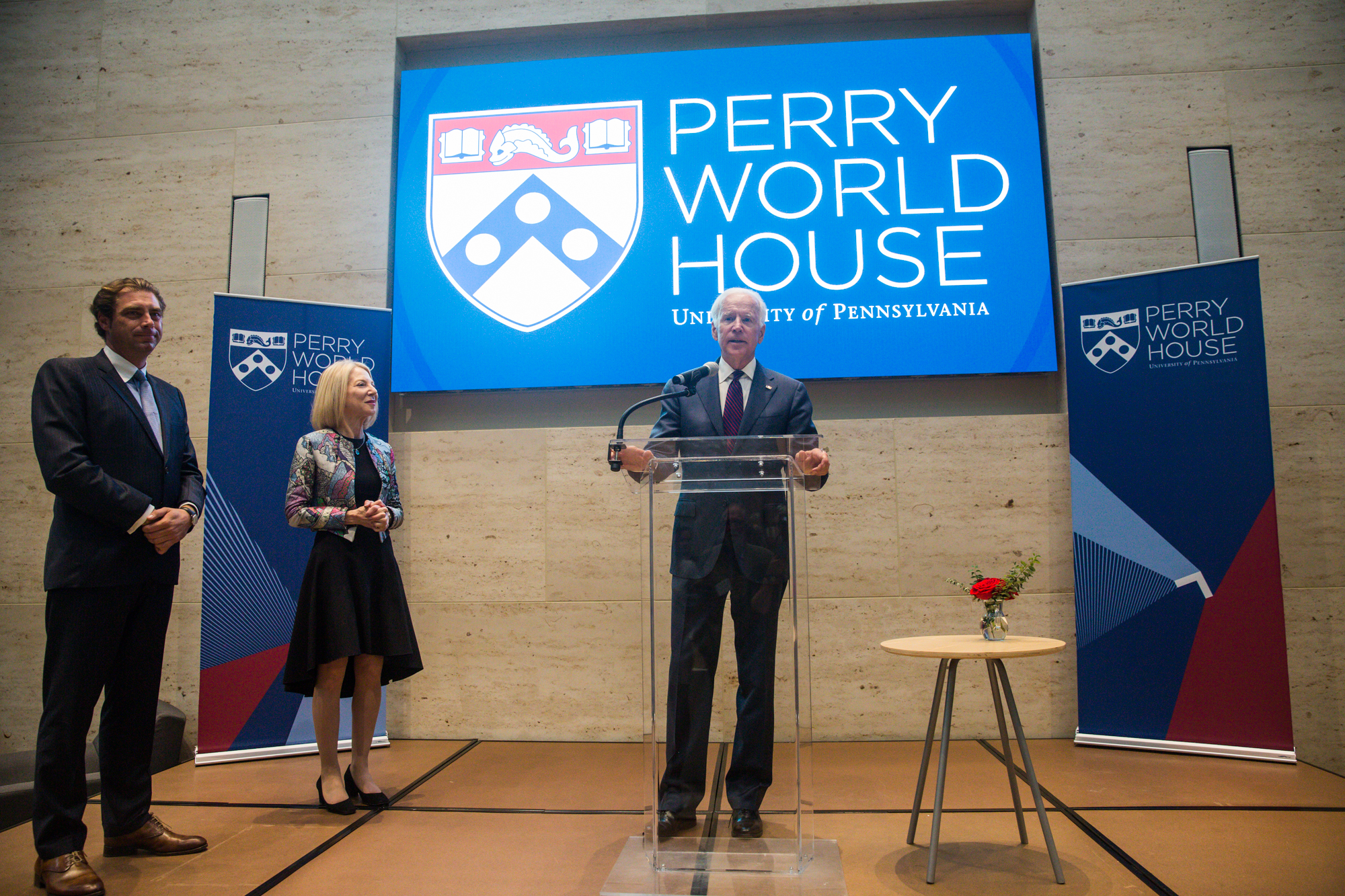 Joe Biden, Amy Gutmann, William Burke-White at Perry World House 2017 global order conference