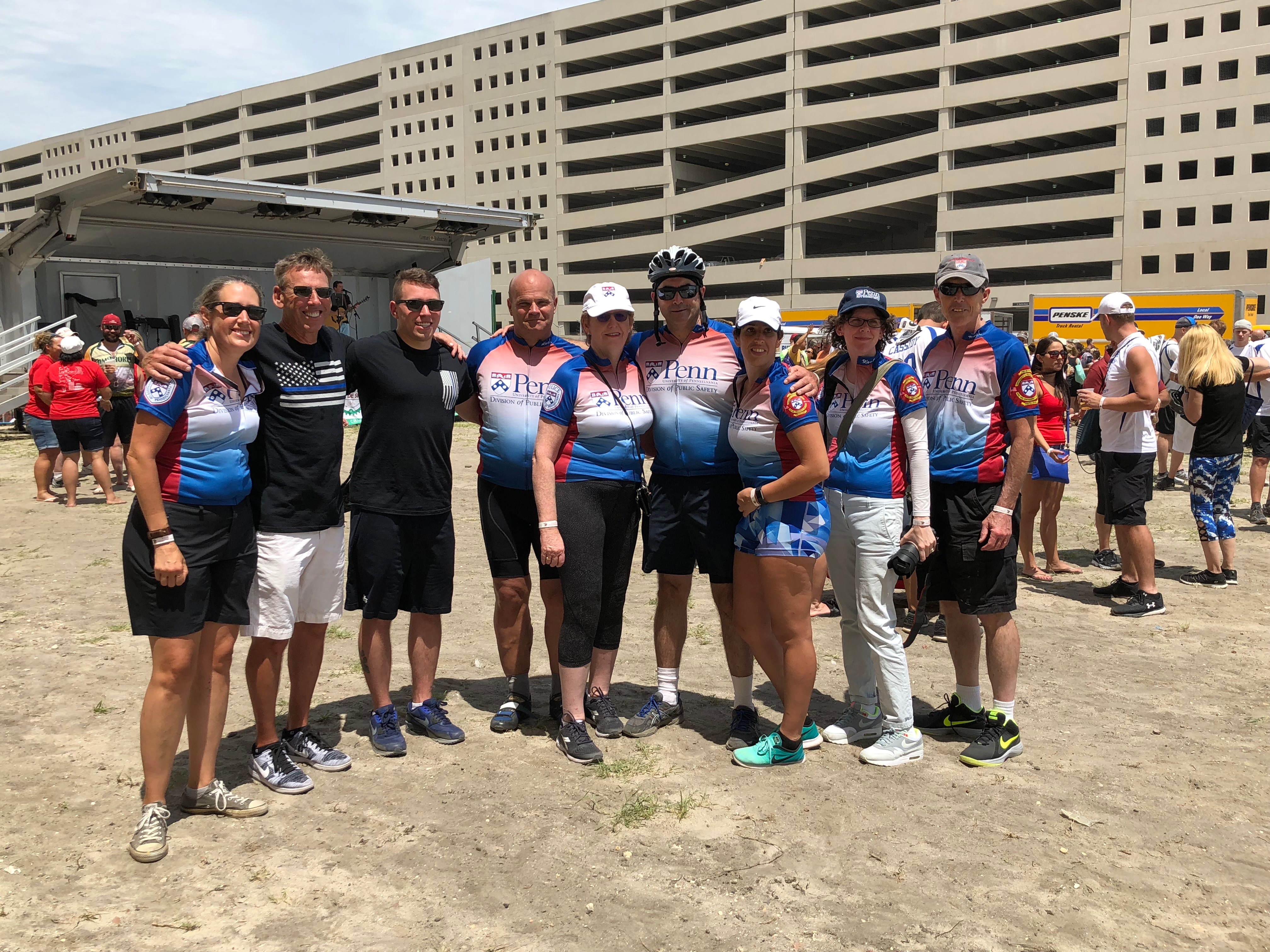 2018 Tour de Shore - Team members w VP Rush