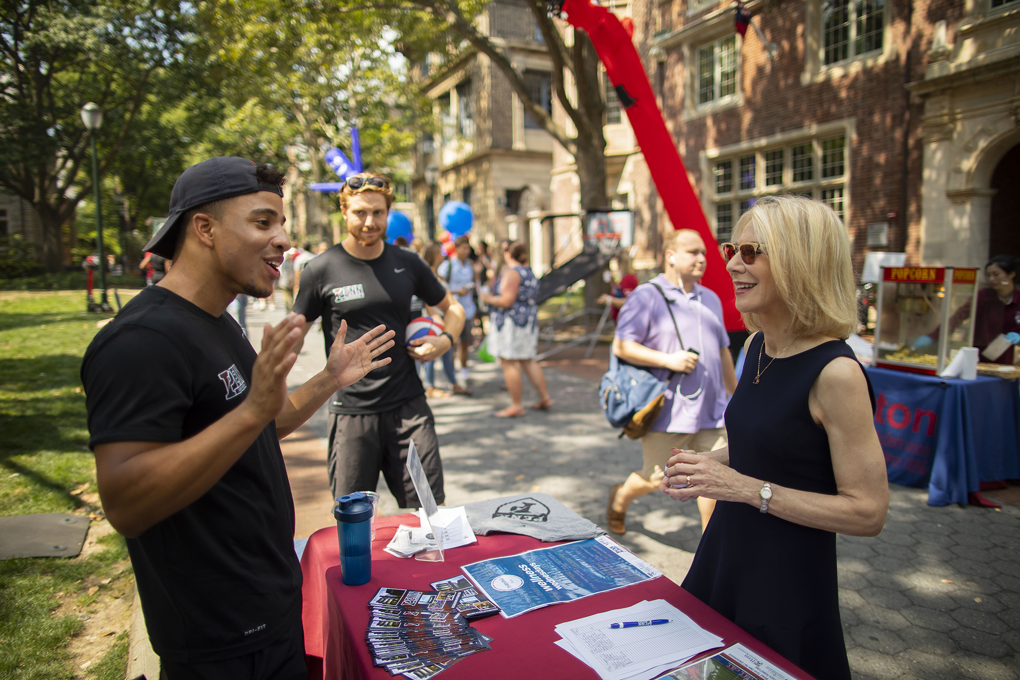 Chatting with Penn President Amy Gutmann During Day of Play