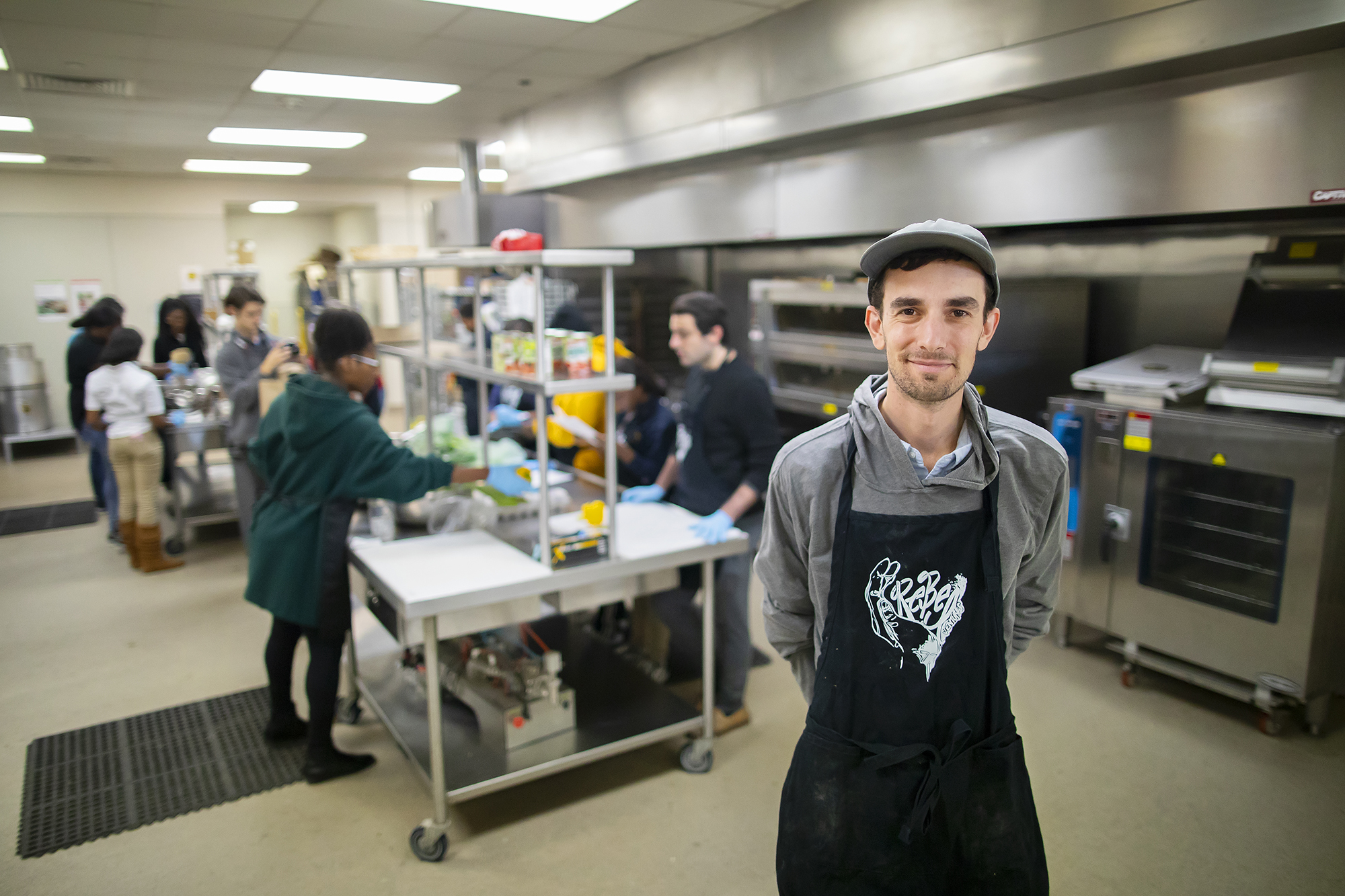 Jarrett Stein in a kitchen