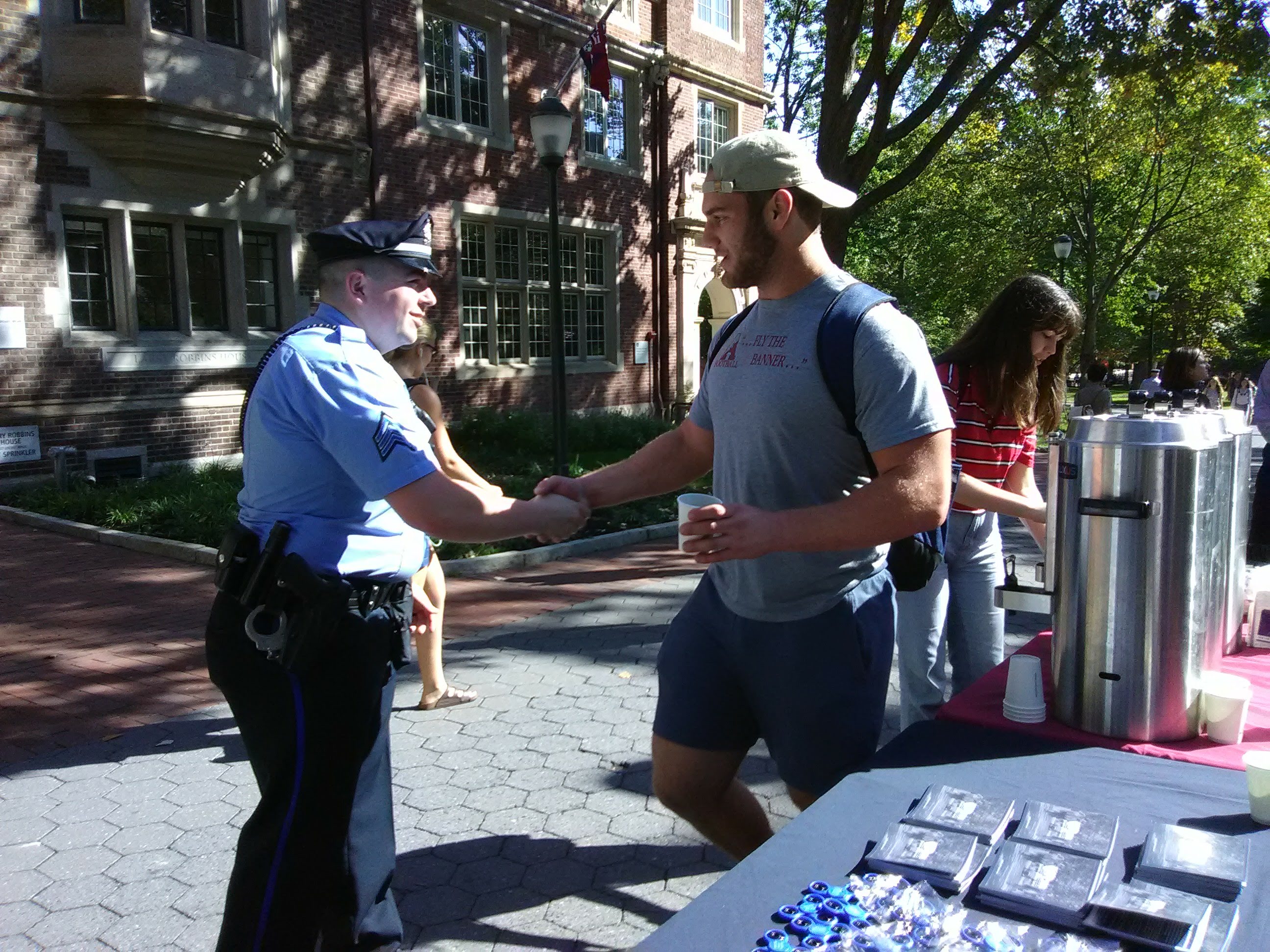 Coffee with a Cop handshake