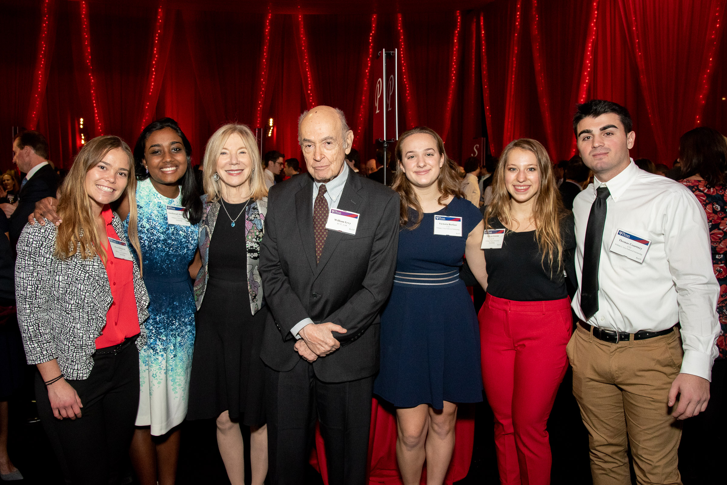 Dr. Gutmann with Bill Levy and students