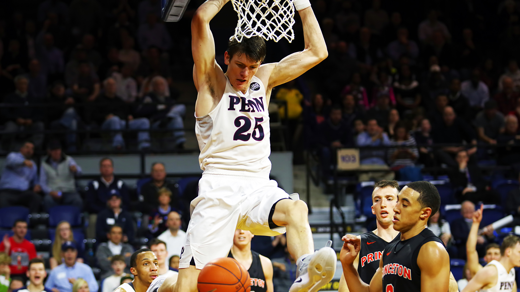 Brodeur dunks the ball against Princeton