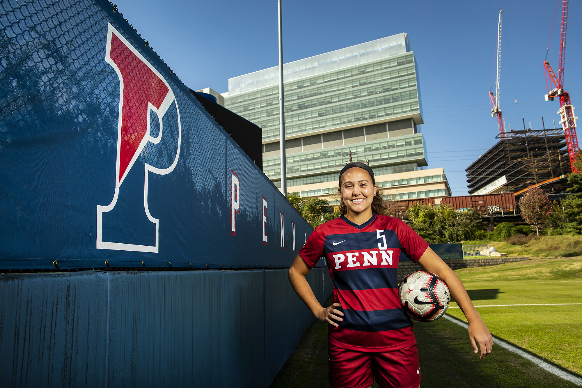 Emily Sands on Rhodes Field