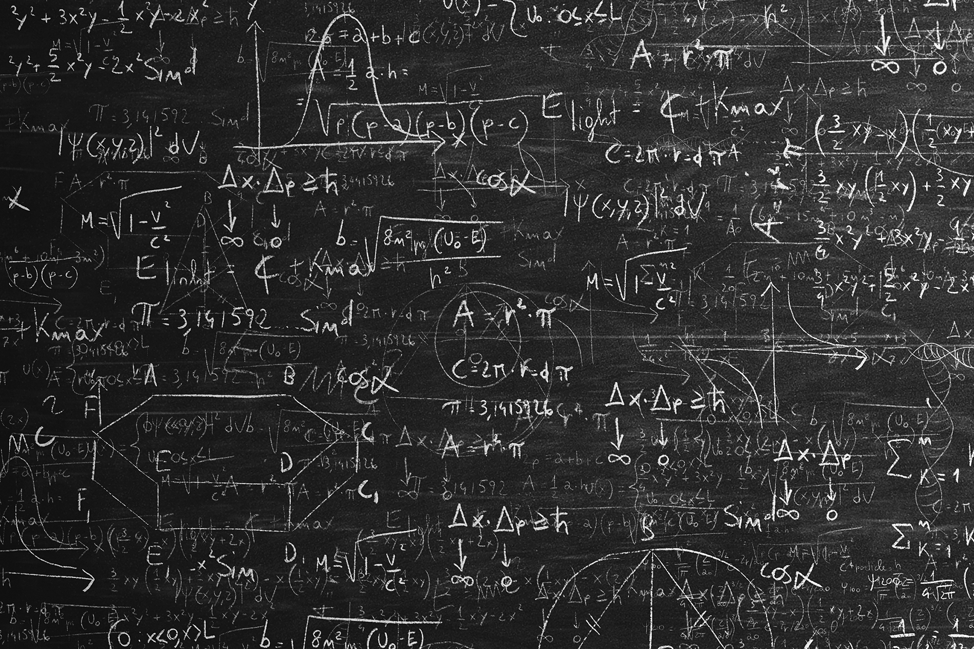 math on a chalkboard