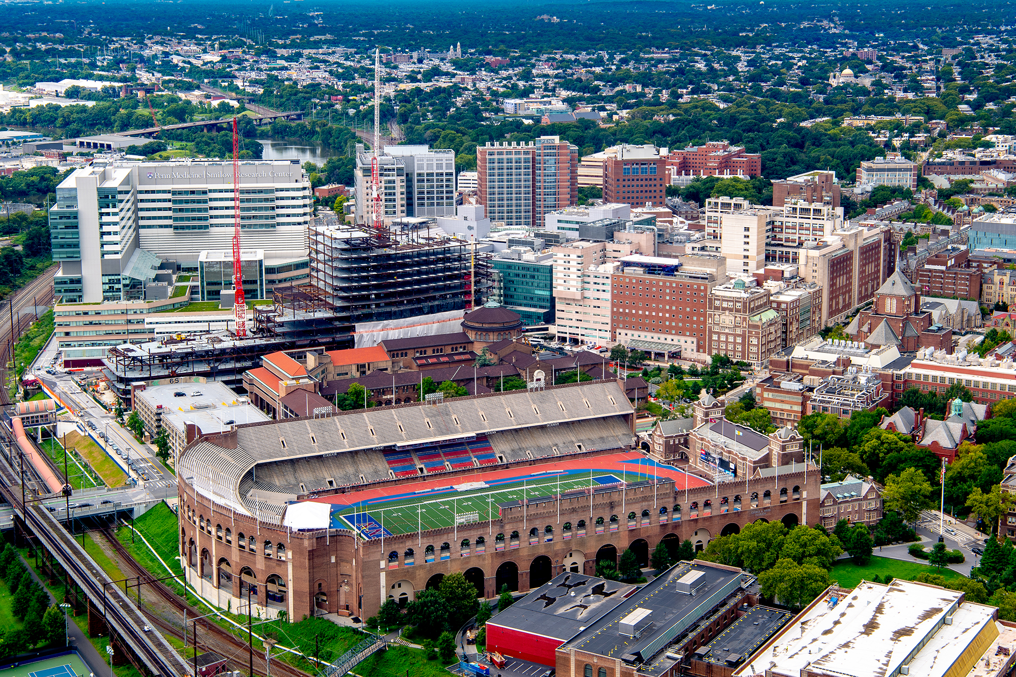 Aerial view of Penn Medicine Complex