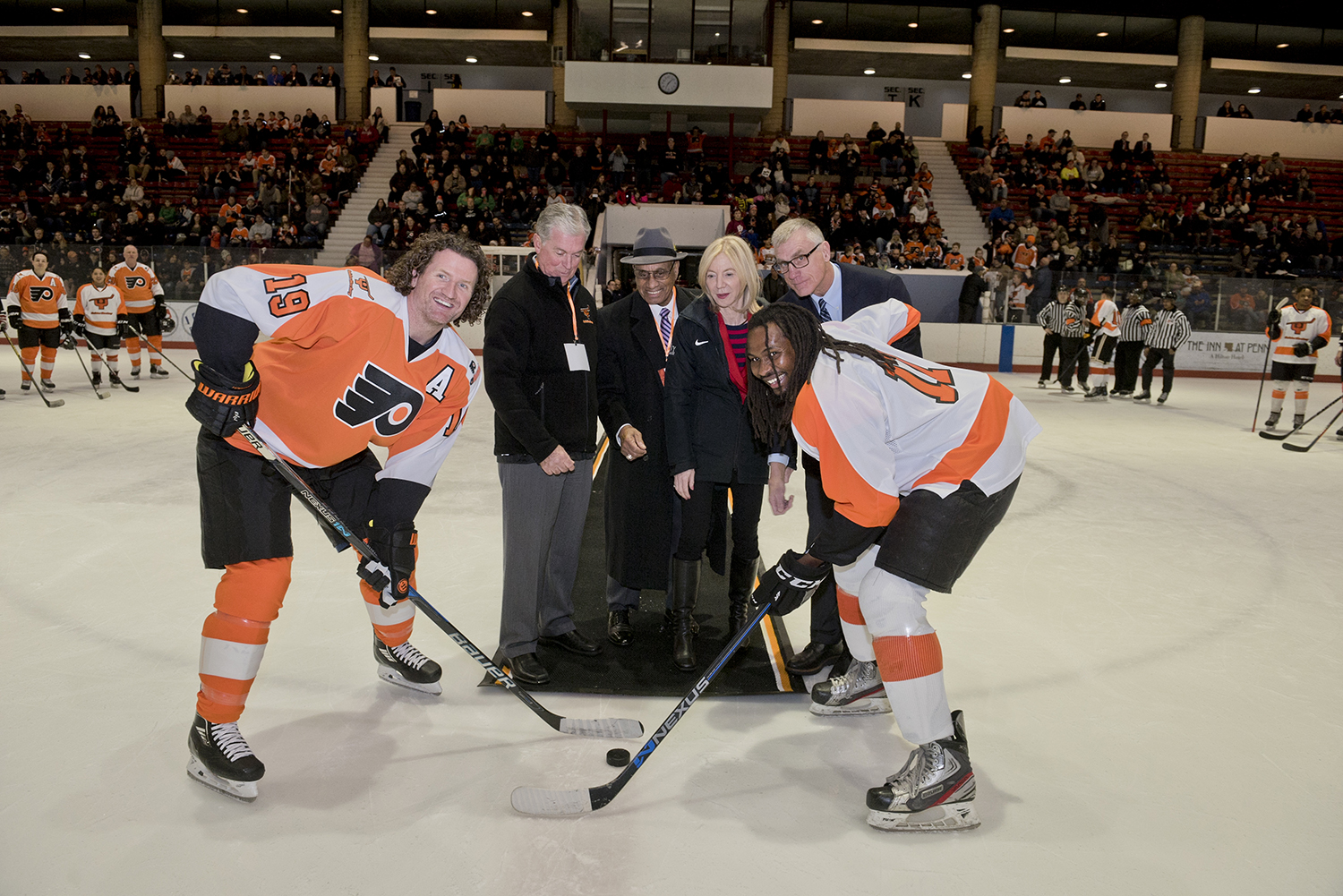 Joe Watson Philadelphia Flyers Alumni/Old-Timers Worn Jersey