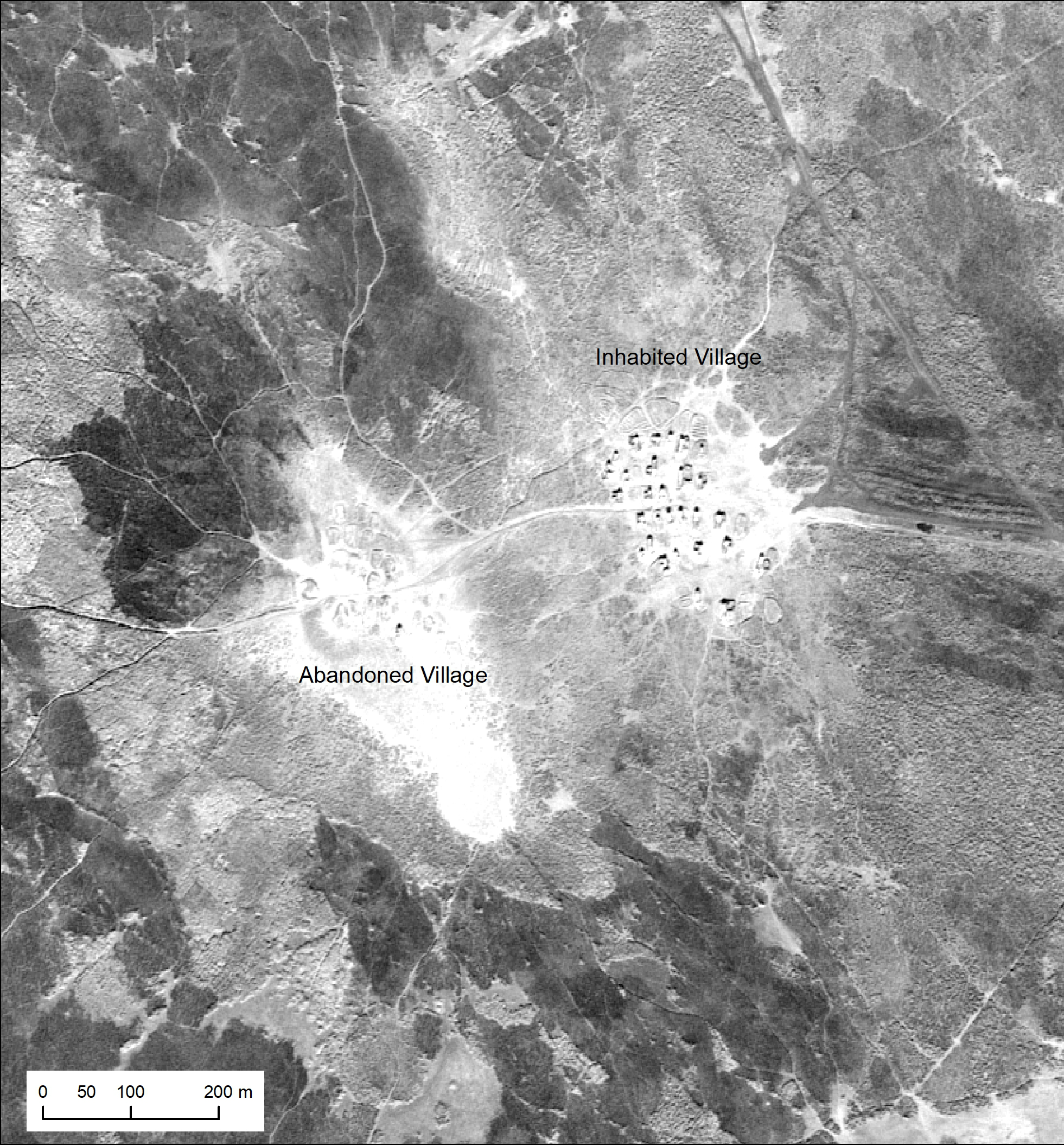 Satellite images of a marshland in Iraq
