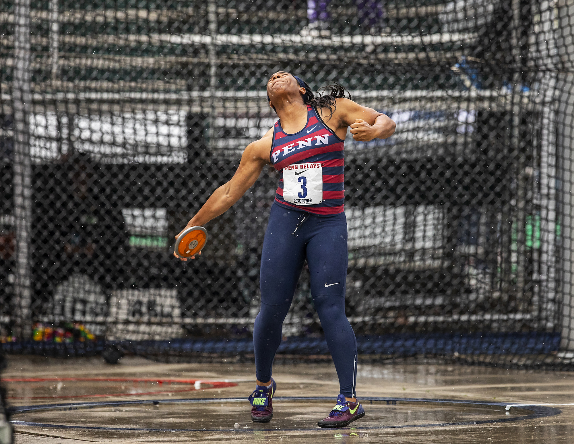 Penn Relays - Ashley Anumba competes in the Women’s Discus Championship
