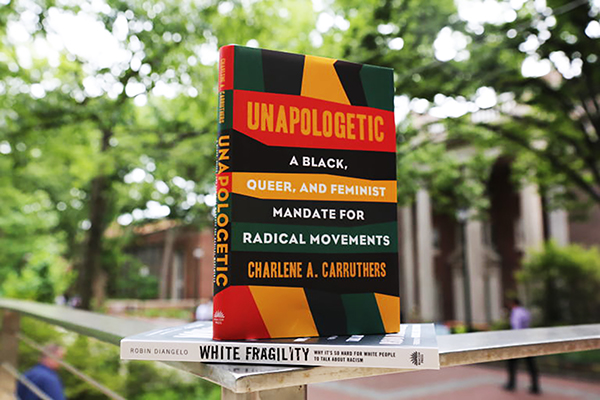 Book cover of Unapologetic: A black, queer, and feminist mandate for radical movements, by Charlene A. Carruthers
