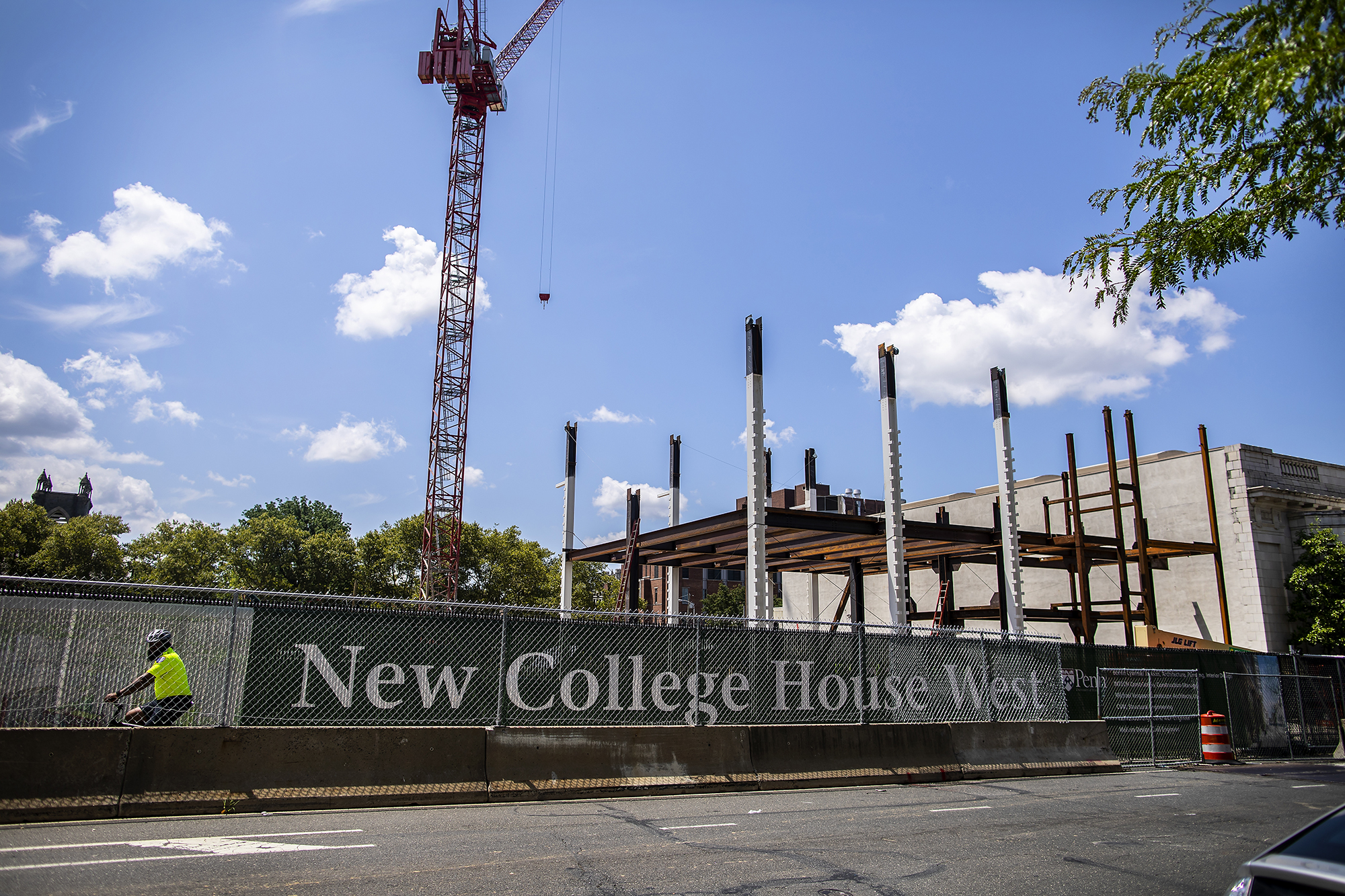 new college house west construction on walnut street