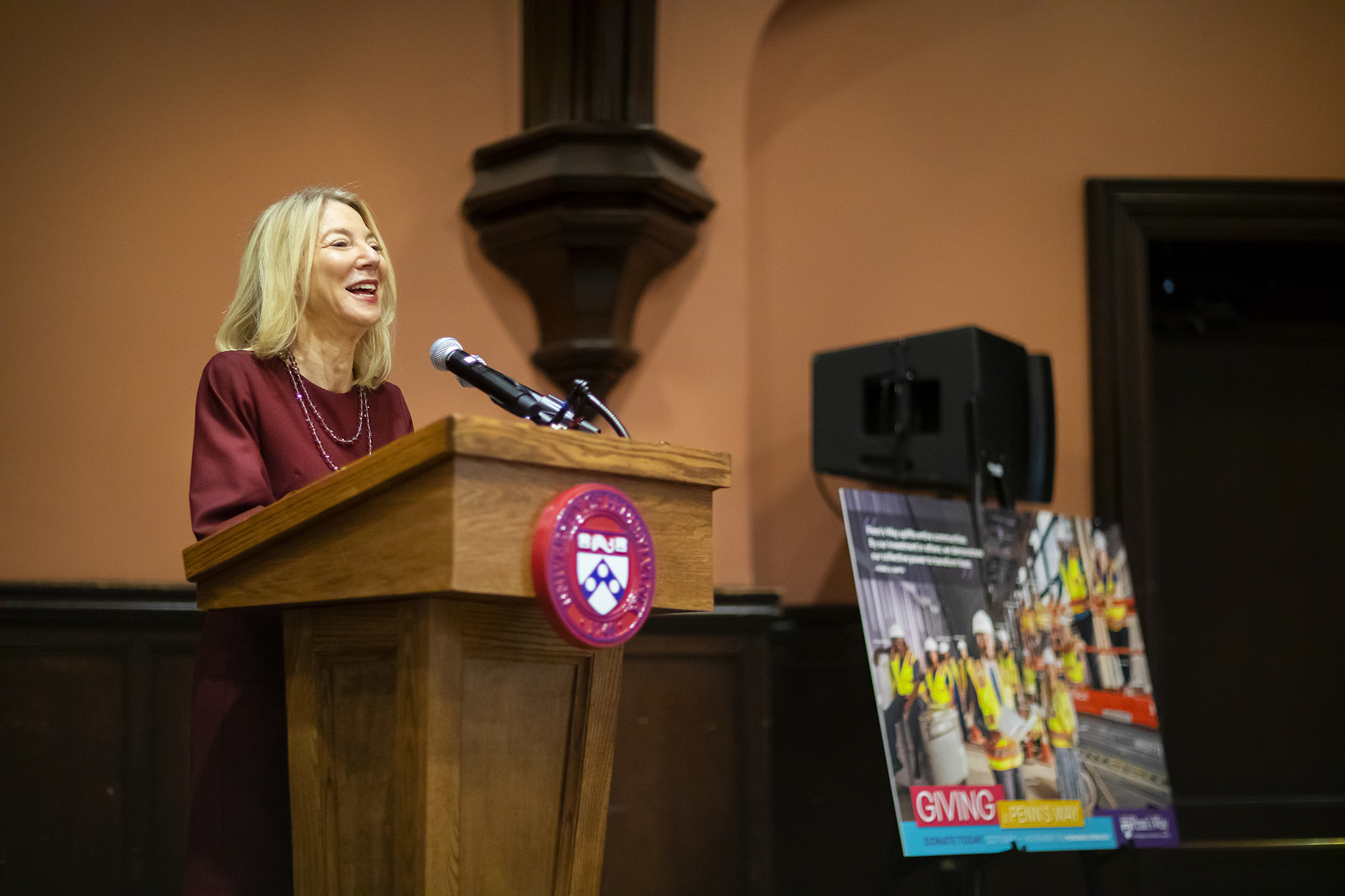 Gutmann joins Penn's Way kickoff, speaking 