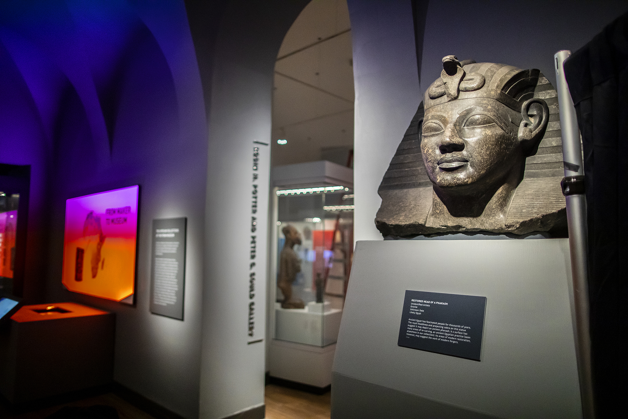 entrance to the egypt gallery at the penn museum