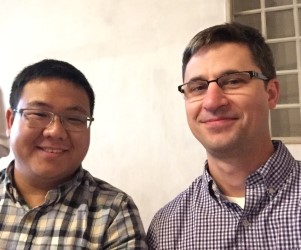 Longfei Chen and David Christian, two scientists at Penn's School of Veterinary Medicine