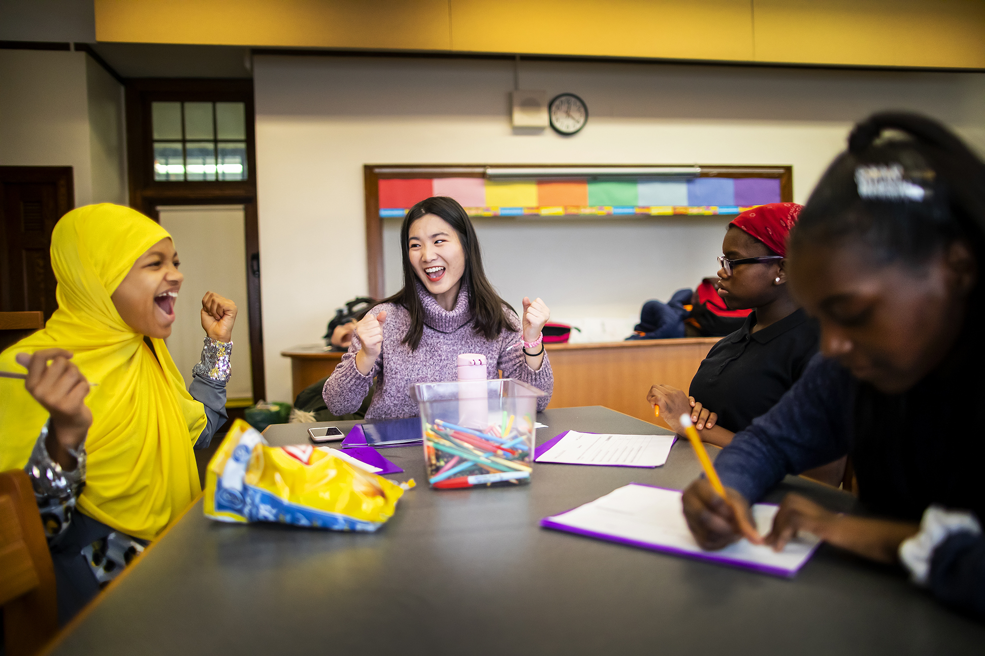 gse student mentoring middle schooler