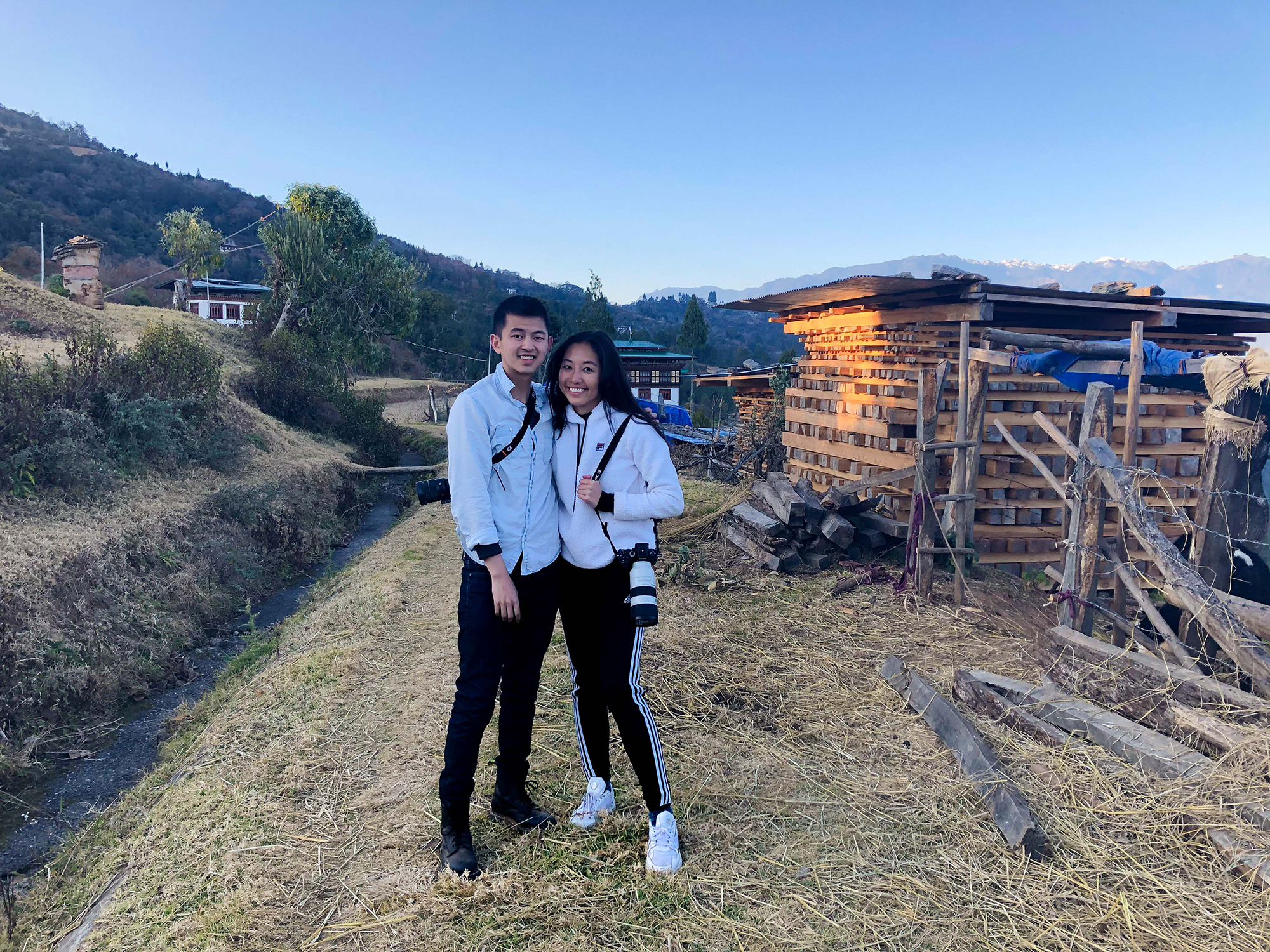 alina and charles in bhutan