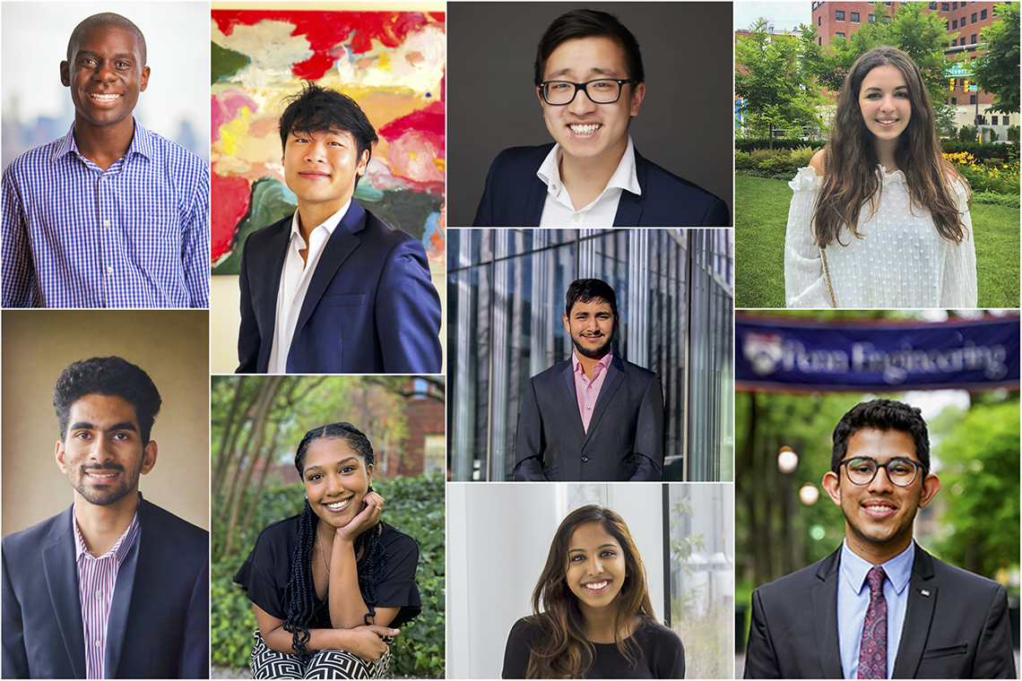 Collage of PEP/PIP winners: Top Row (from left to right): Kwaku Owusu, Hyungtae Kim, Philip Chen (top), Aditya Siroya (middle), Artemis Panagopoulou. Bottom Row (from left to right): Nikil Ragav, Mckayla Warwick, Meera Menon, Shivansh Inamdar