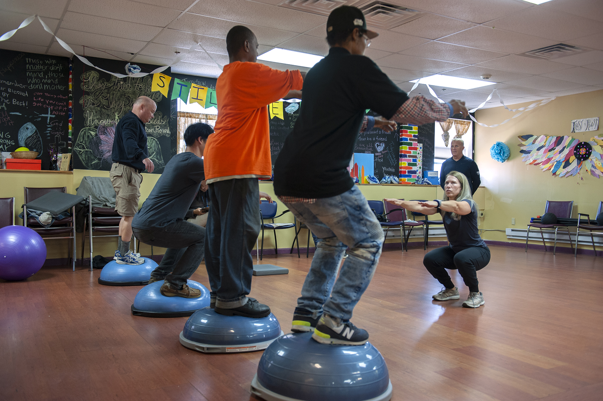 patients exercising