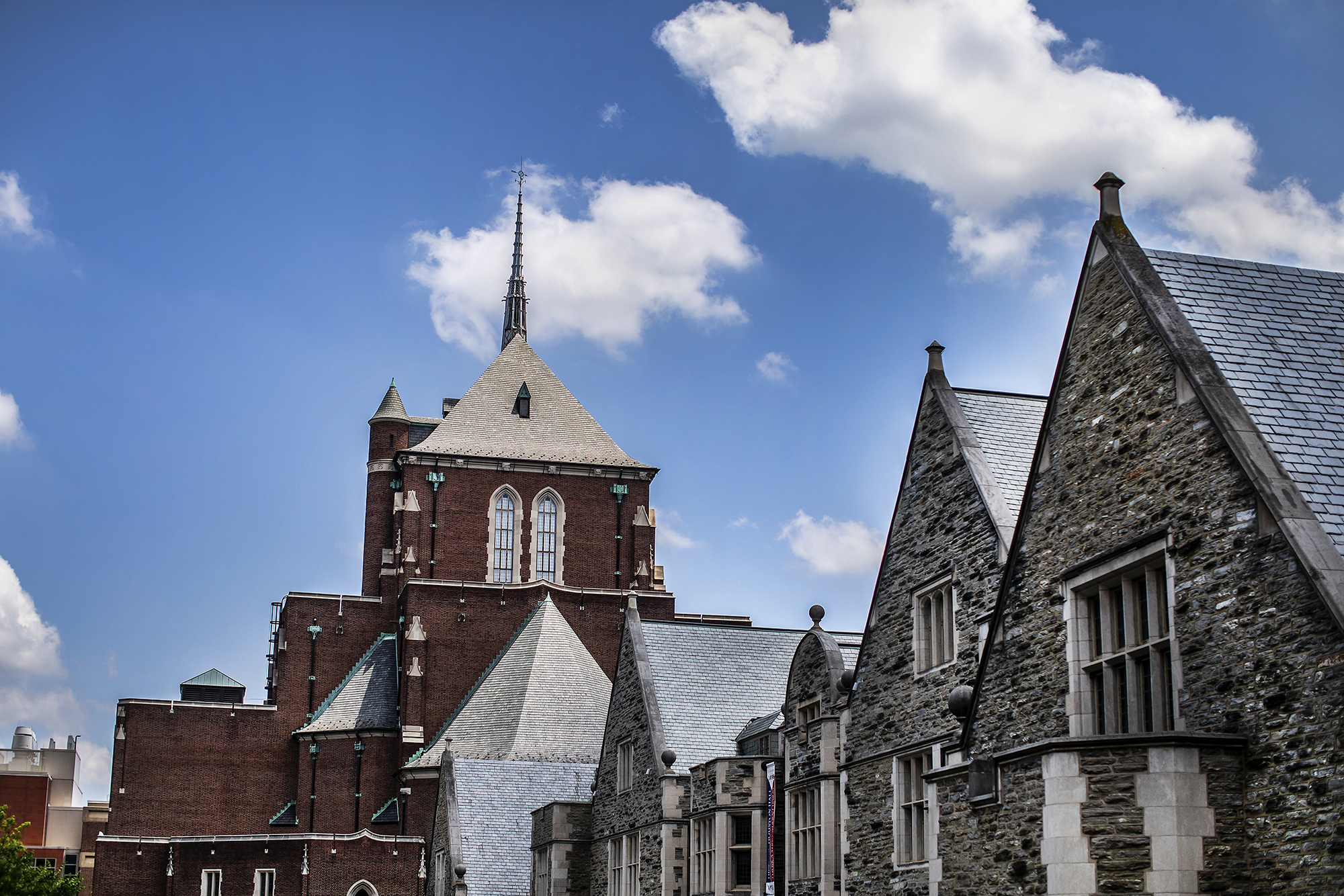 Outside of Fisher Fine Arts Library and adjacent building on Penn’s campus.