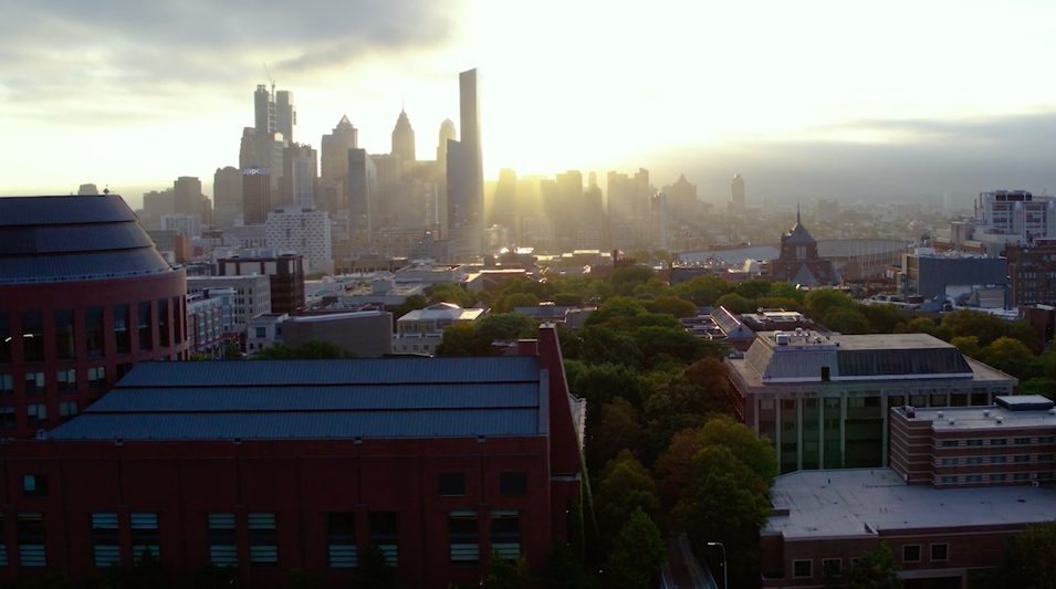 penn campus at sunrise