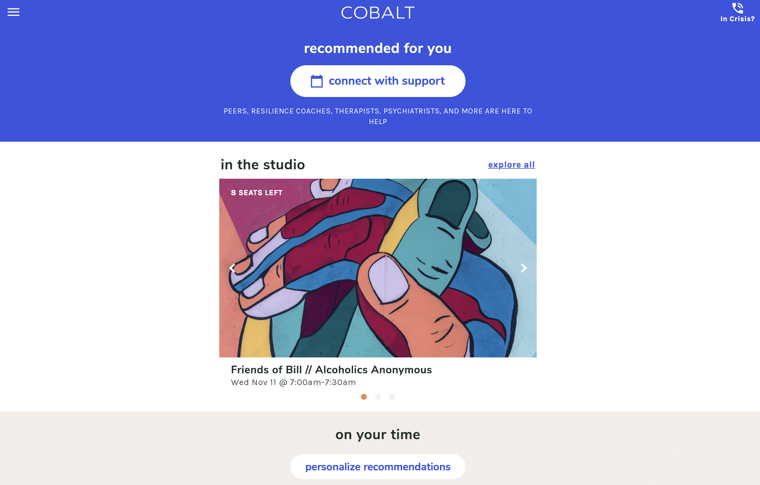 screenshot of website called Penn Cobalt
