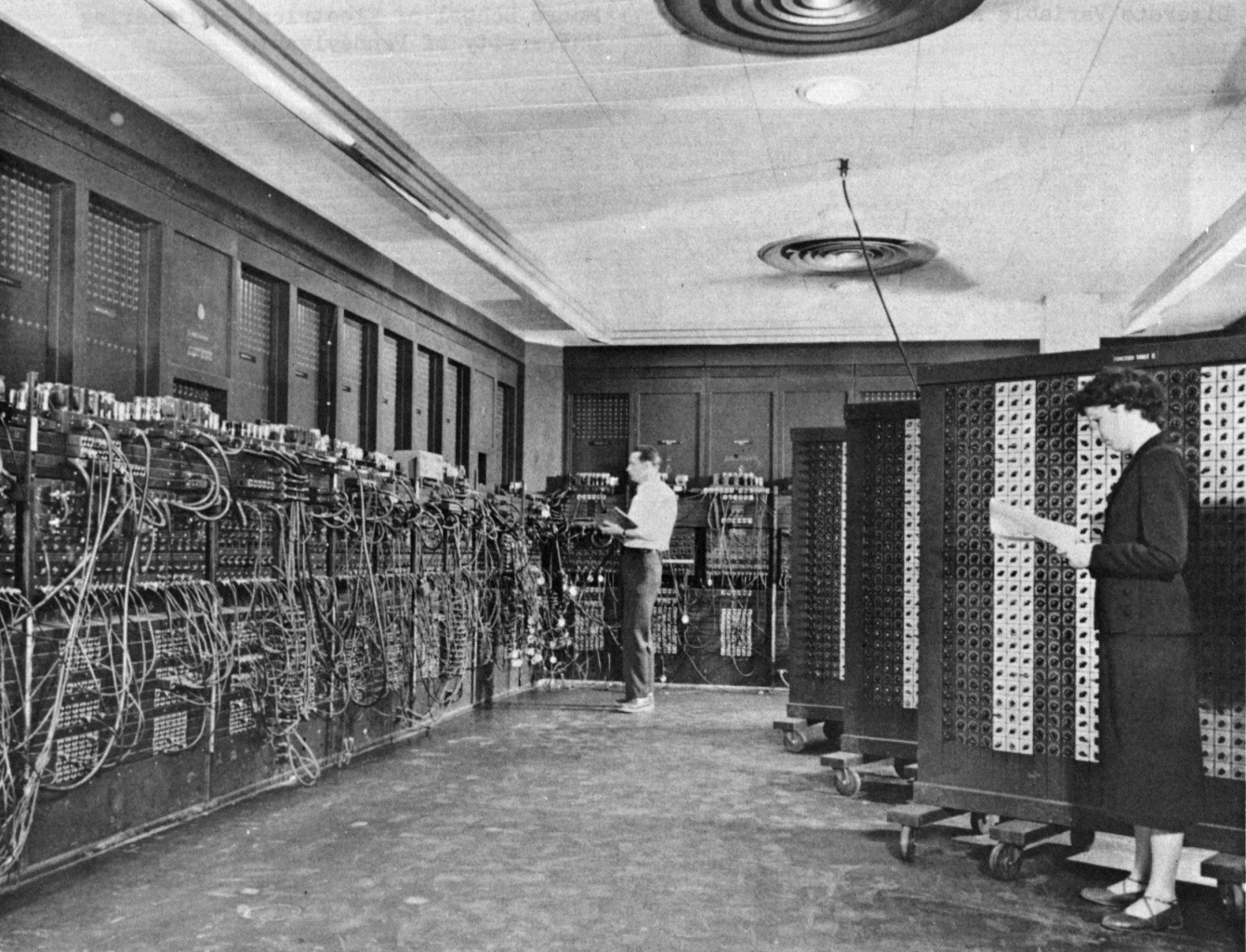 snyder working with the eniac