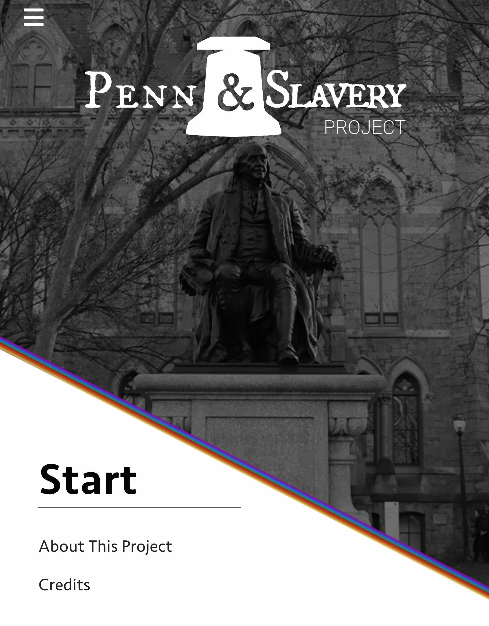 Penn and Slavery Project app 