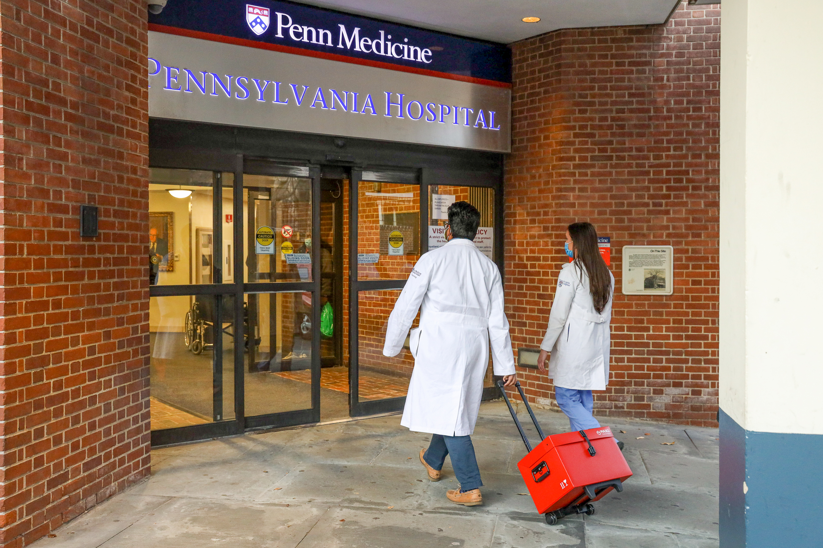 delivering covid vaccine to pennsylvania hospital