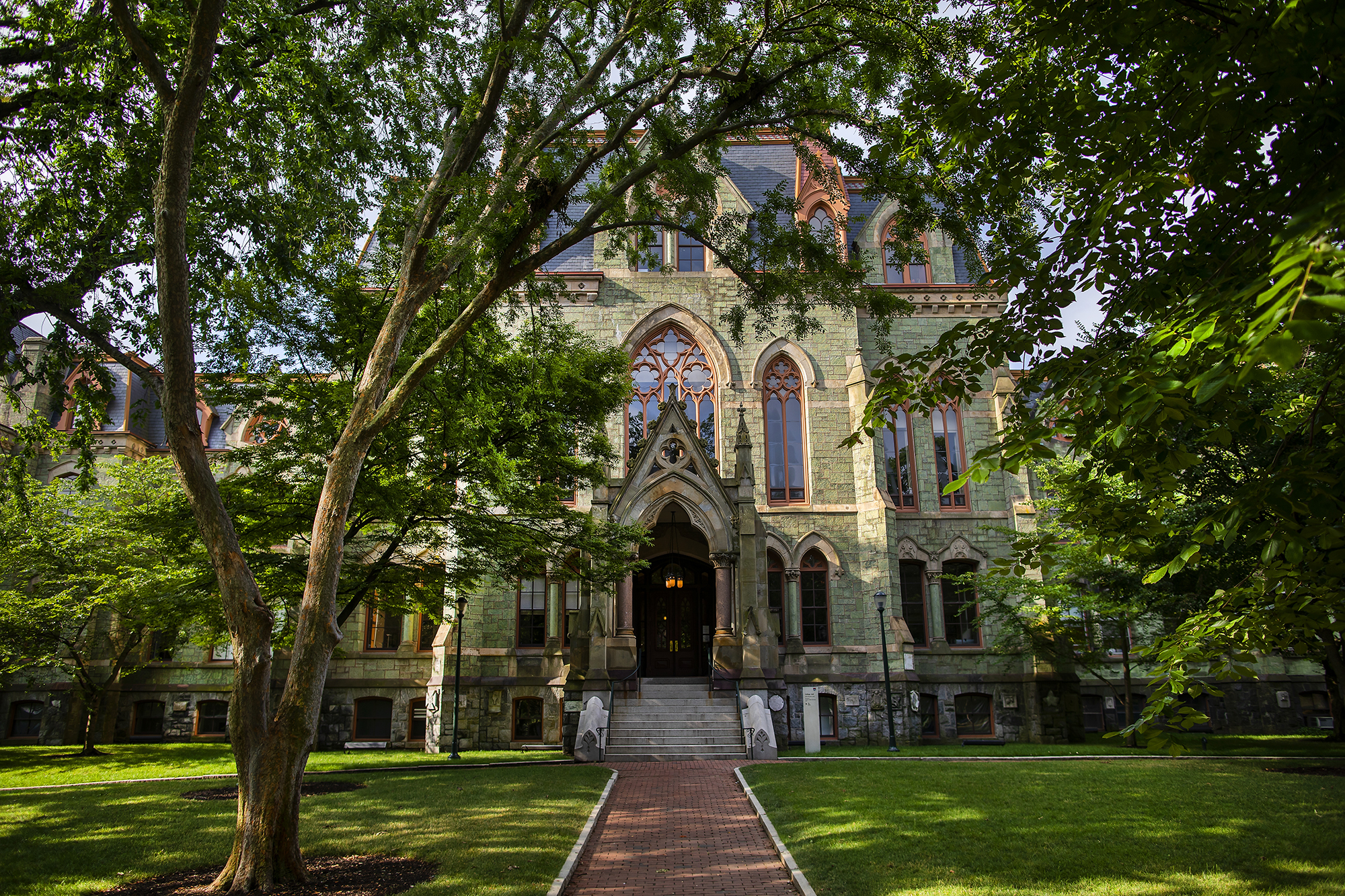 College Hall in daylight seen from College Green.