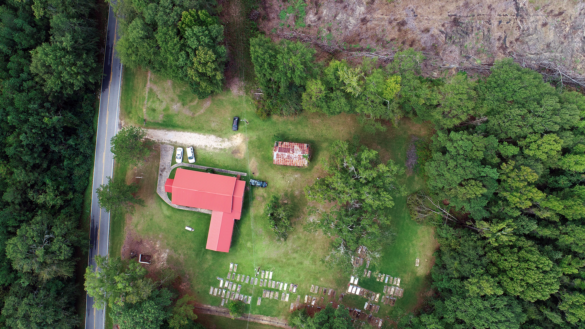 drone aerial armstrong house