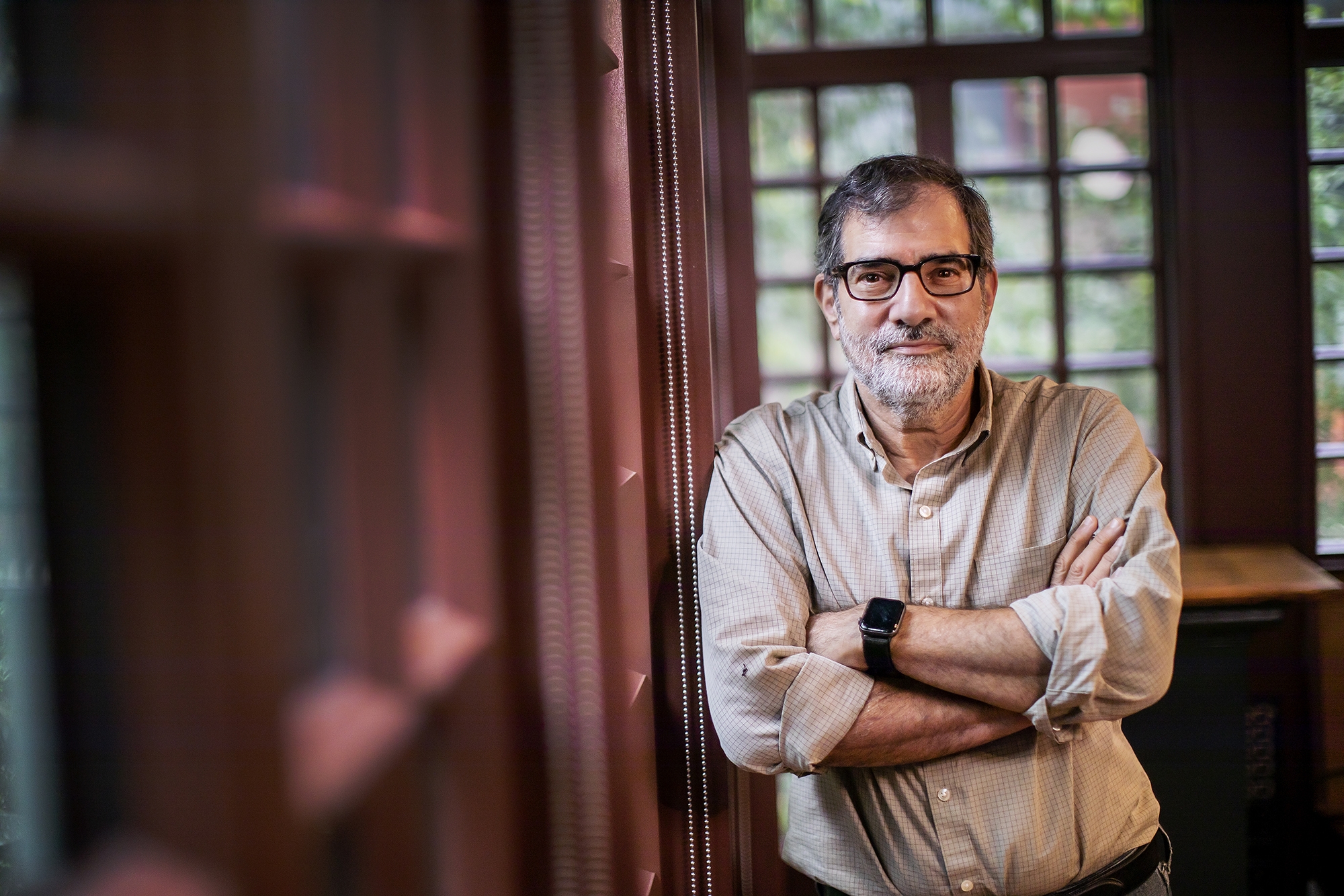 Al Filreis standing in the Kelly Writers House