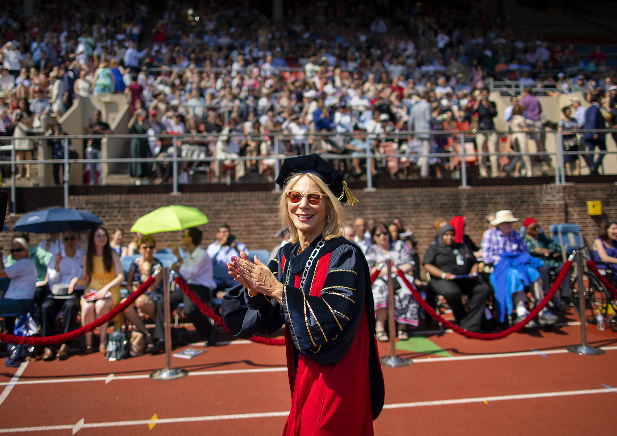 penn president amy gutmann at commencement