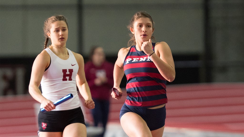 The team of senior Haley Rizek (pictured), senior Skyla Wilson, freshman Caia Gelli, and freshman Jocelyn Niemiec won the women’s 4x400 relay on Friday at the Seahawk Shootout in Staten Island, New York.