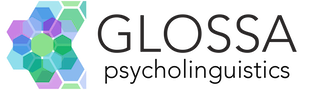 Logo for the publication Glossa Psycholinguistics, with colored hexagons all touching and interconnected on the left-hand side.